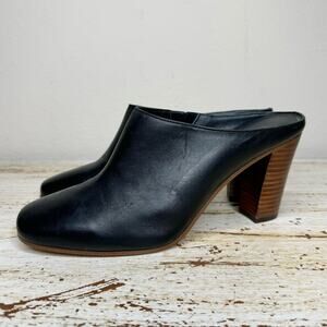 Botkier New York Sherry Wooden Heeled Mules 9.5